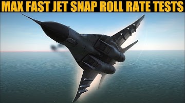 Fast Jets: Max Snap Roll Rate (Aileron, Rudder & Elevator) | DCS WORLD