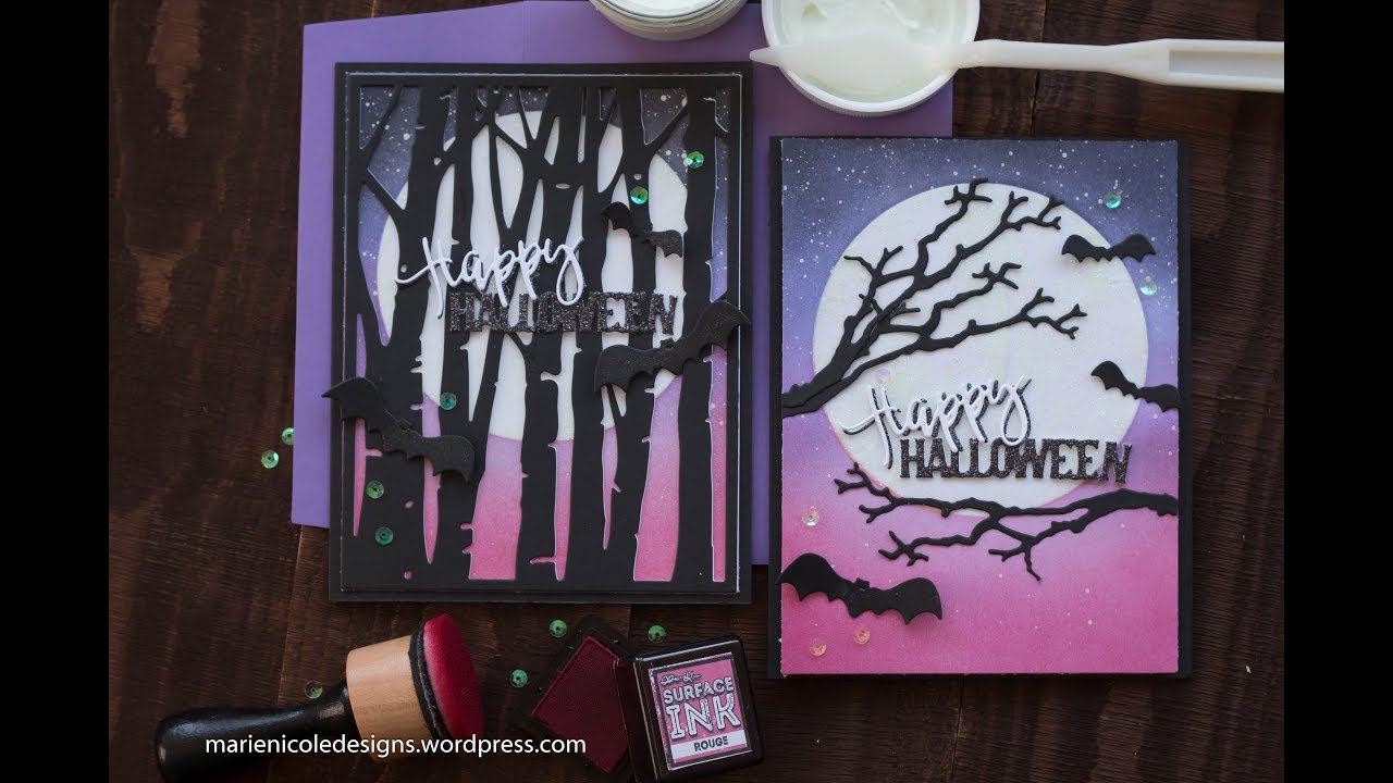 Использование простых переходов для создания фона + открытки к Хэллоуину