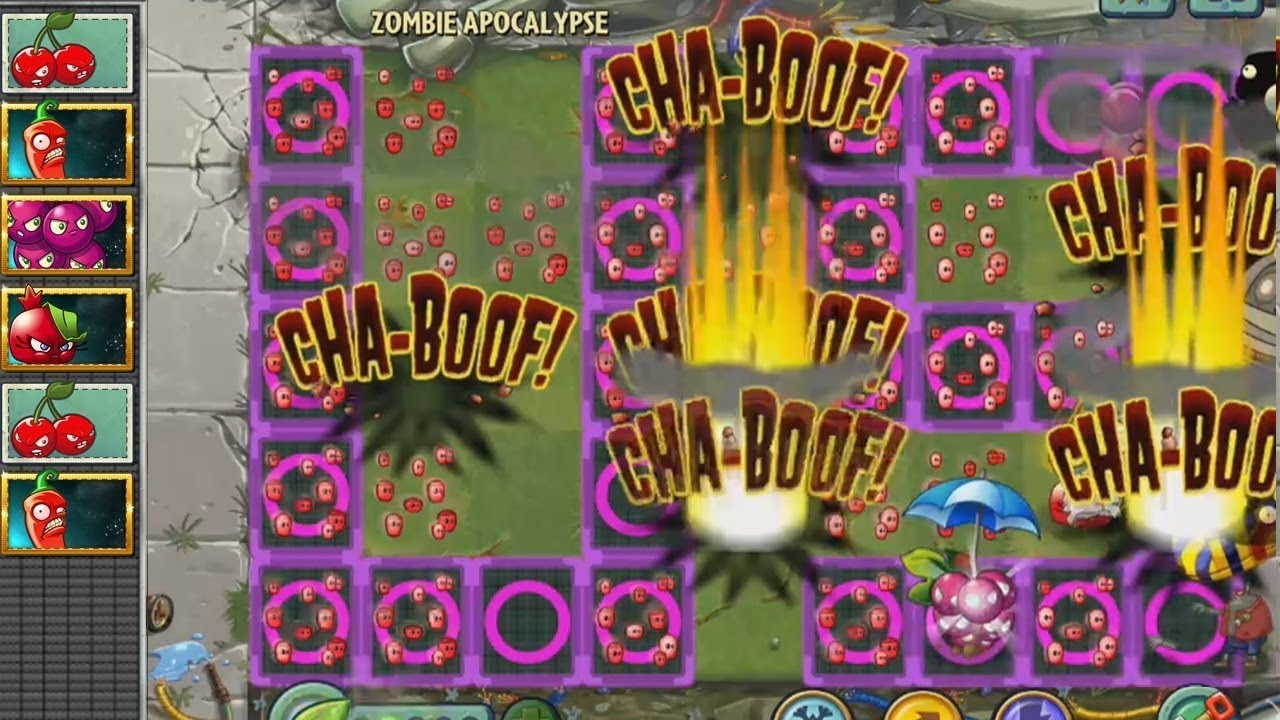 Pvz 2 jugando solo con plantas explosivas - YouTube