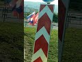 В Новороссийске вдоль берега моря рядом с Памятниками героям В.О.В.  вот такие флаги 15.07.2023 г.