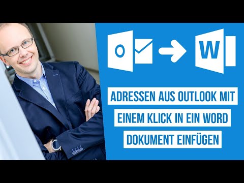 Werde noch produktiver und füge Adressen aus Outlook mit einem Klick in ein Word Dokument ein