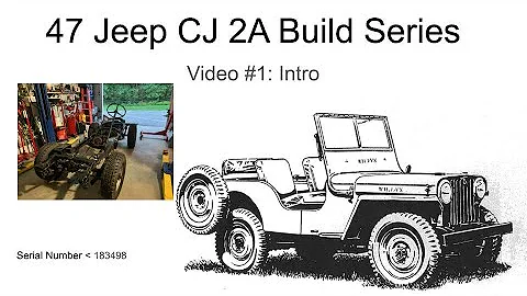 1947 Willys Jeep CJ2A Restoration Series Part 1 of many many more to come