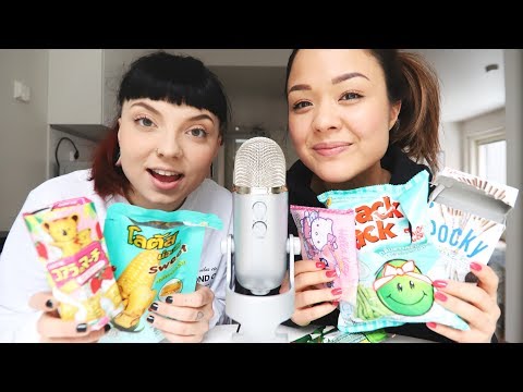 ASMR  SUOMI 🍭 Syödään aasialaisia herkkuja 🍭 ft. mariieveronica