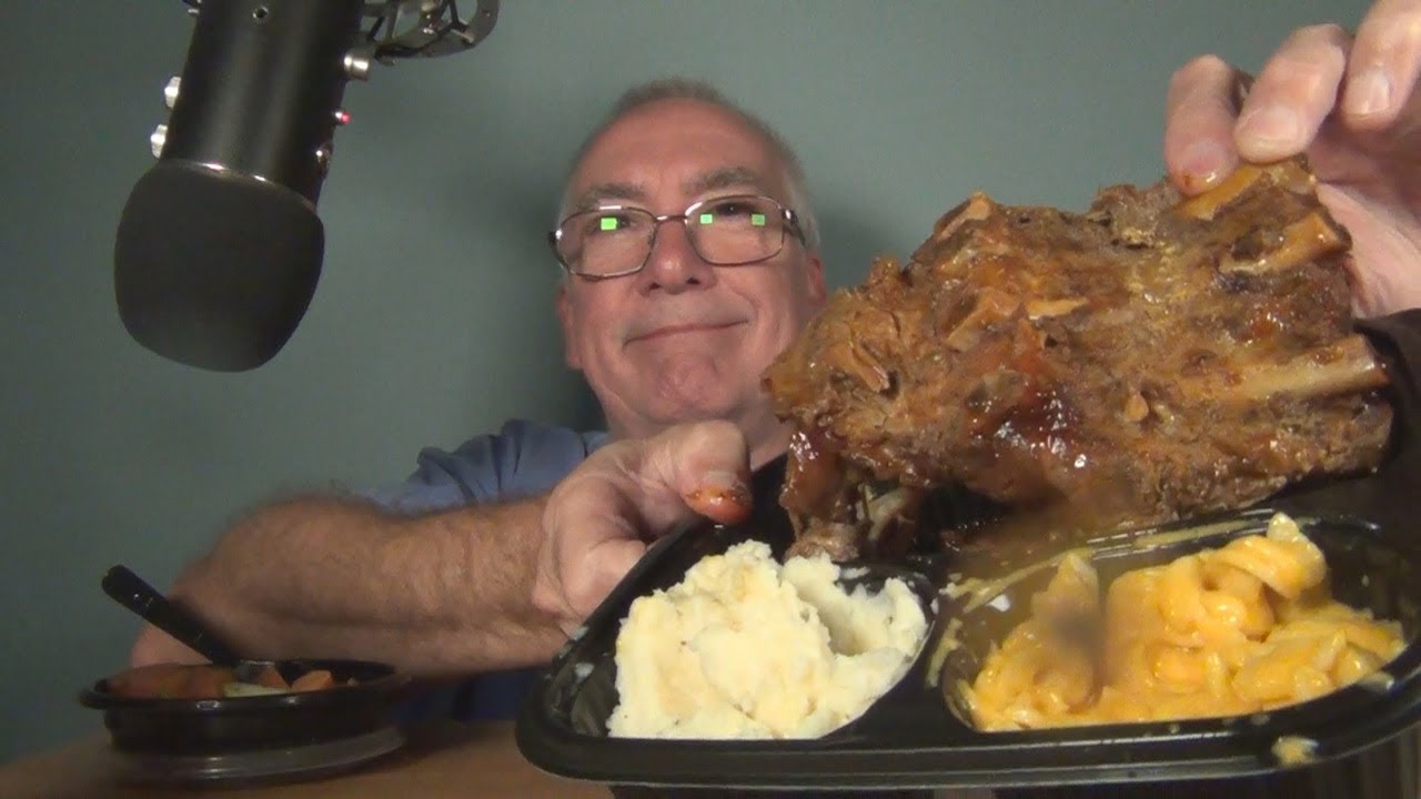 ASMR Eating Boston Market Ribs