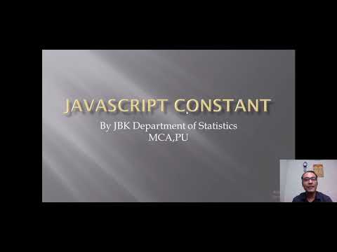JavaScript constant in Hindi