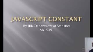 JavaScript constant in Hindi