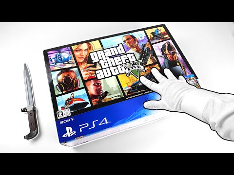 PS4 GRAND THEFT AUTO V UNBOXING! Sony PlayStation 4 GTA 5 Console 