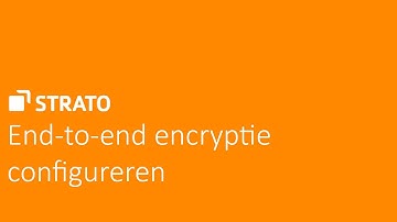 End-to-end encryptie configureren | STRATO Tutorial