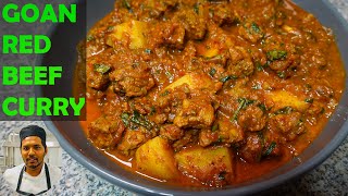 Goan Red Beef Curry | Popular Red Beef Curry Goan Style | Red Beef Curry | Goan Beef Curry Recipe