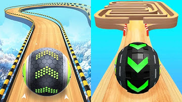 Going Balls Vs Rolling Ball Sky Escape  Gyrosphere Race Walkthrough SpeedRun Gameplay