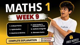Maths 1 Week 9 Complete Explanation | IITM BS Degree | All Topics Covered | Free Notes | EngiKode