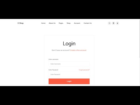 Build Complete Ecommerce Website in Angular 13 - User Login Page