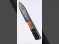 Old Hickory Knife With Segmented Zebrawood And Black Metallic Epoxy Handle