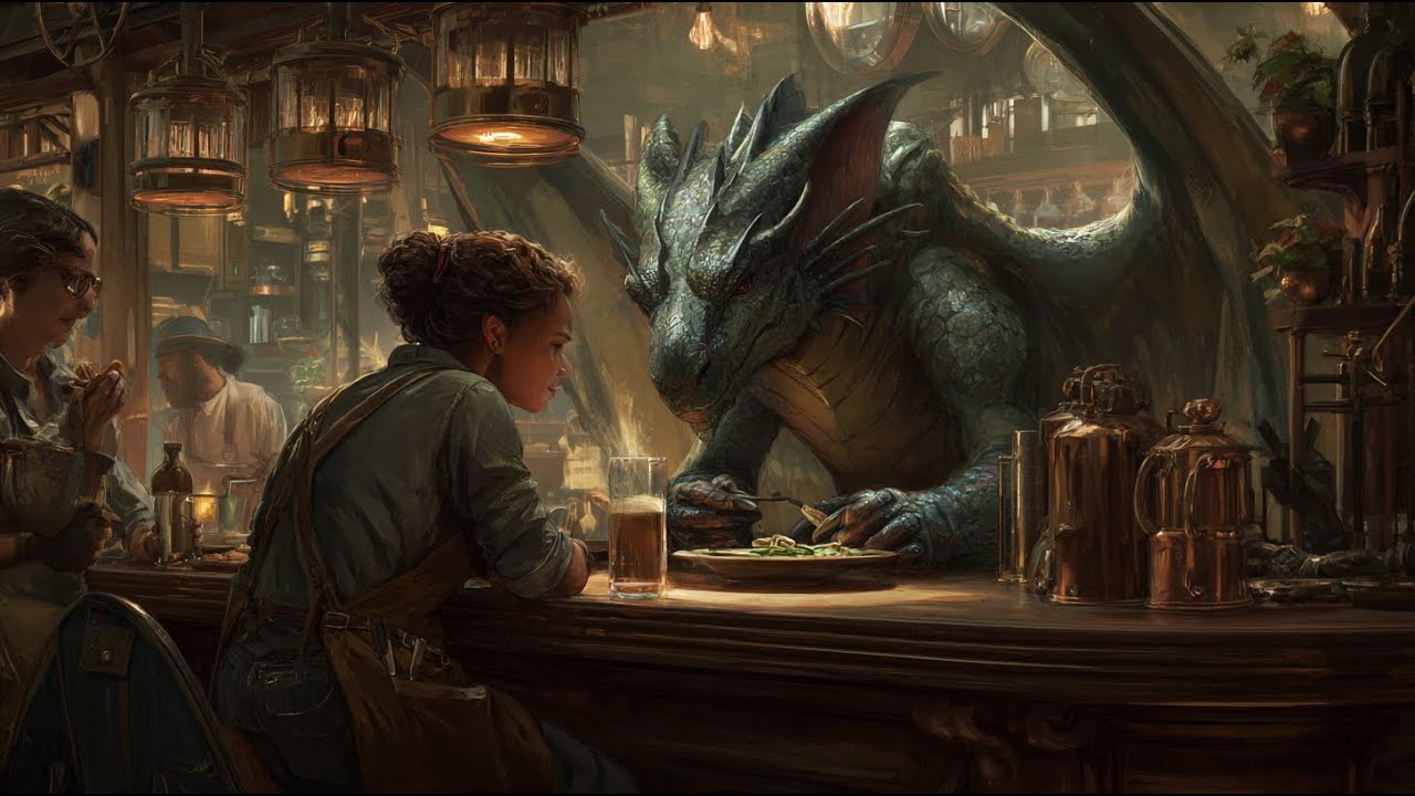 The Human Mechanic Left No Tip—Until the Dragon Waitress Found Note Hidden Beneath the Plate | HFY