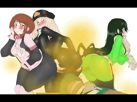 Camie, Tsuyu, and Uraraka fart on Deku [Anime Farts]