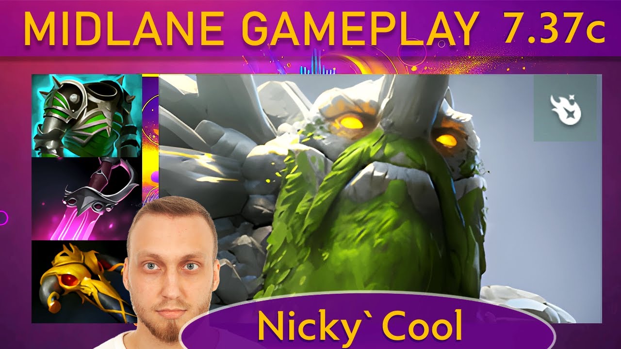 ⭐ 7.37c Nicky`Cool Tiny |K+A-D - 40 KP - 81%| Mid Gameplay - Dota 2 Top MMR