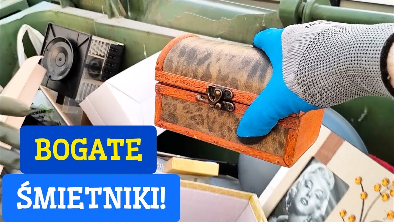 Ludzie wyrzucają do śmieci kuferki z biżuterią, zegarkami, pieniędzmi! Skarby na śmietniku 