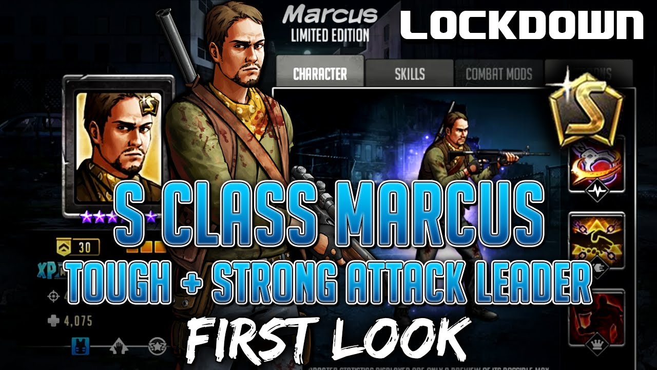 TWD RTS: S Class Marcus, Tough + Strong Attack Leader - The Walking Dead: Road to Survival Leaks