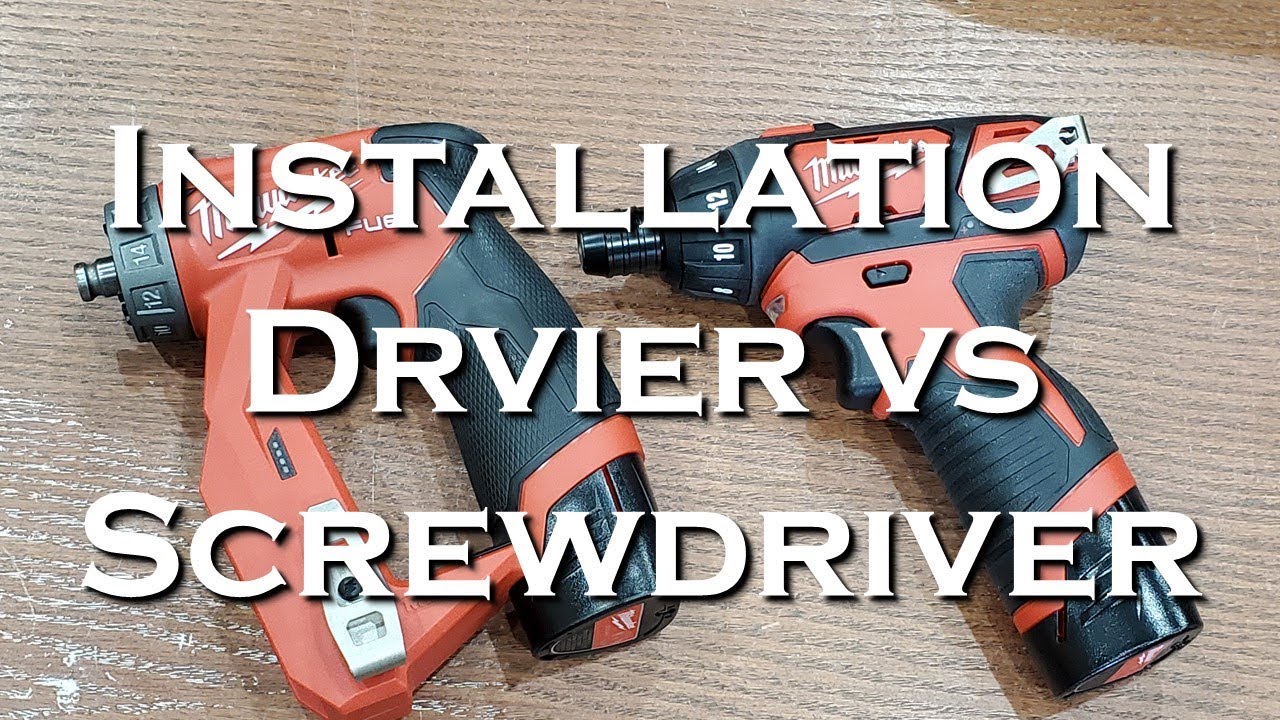 Milwaukee M12 Fuel Installation Driver vs M12 Hex Screwdriver YouTube