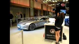 Bugatti Veyron and Aston Martin One-77 at Toronto Auto Show 2012