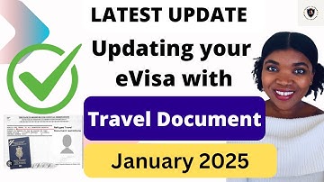 How to update your eVisa with your travel document