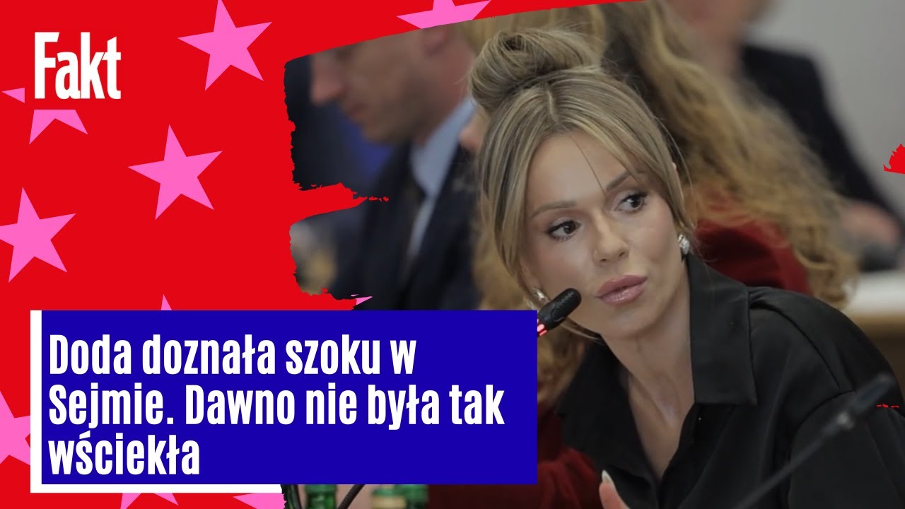 Doda była w szoku. Czegoś takiego w Sejmie się nie spodziewała