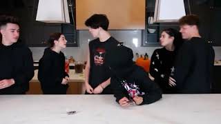Noah and Dixie Kiss While Charli Tells a Story