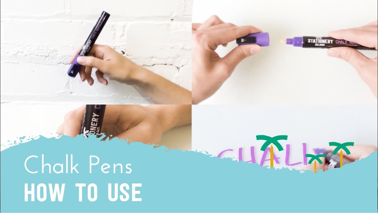 How To Use Liquid Chalk Pens Stationery Island YouTube