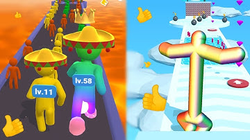 Giant Rush VS Tall Man Run MAX LEVEL UPDATE - Android iOS Gameplay