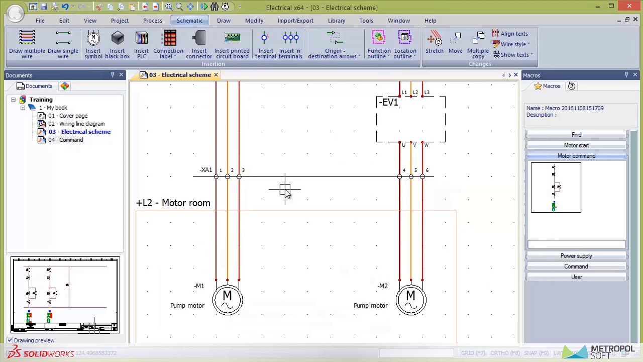18. SOLIDWORKS Electrical Schematic: Klemens Ekleme - YouTube