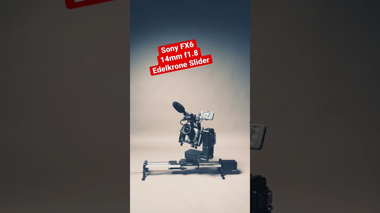 What a lovely combination! Sony FX6 & 14mm f1.8 with Edelkrone motorized and programmable slider