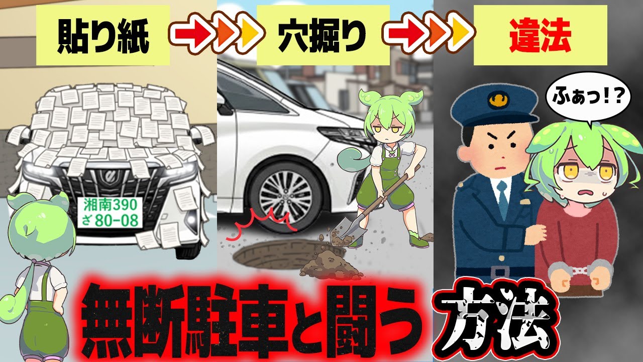 無断駐車されたら泣き寝入りが9割って本当？【ずんだもん解説】