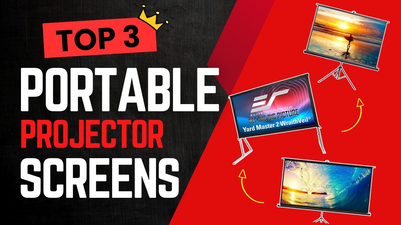 Best Portable Projector Screens 💡 Top Picks for Presentations & Backyard Movies
