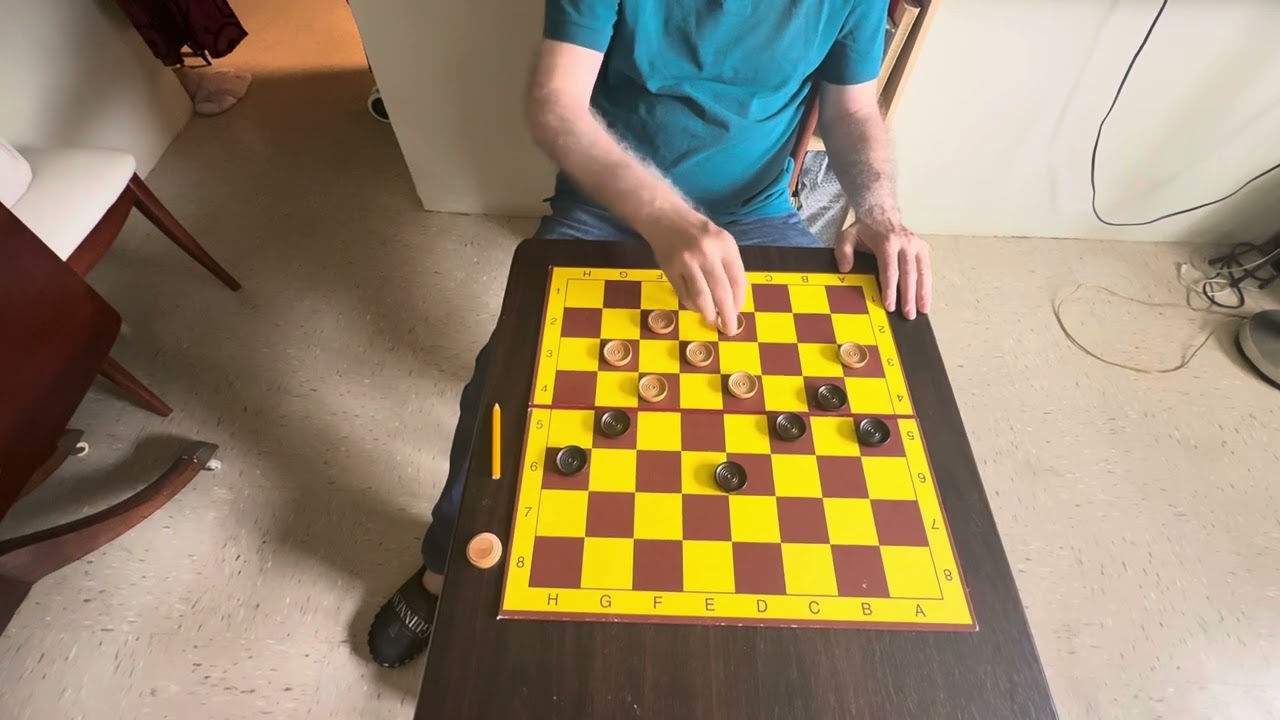 Russian checkers combination 1831***