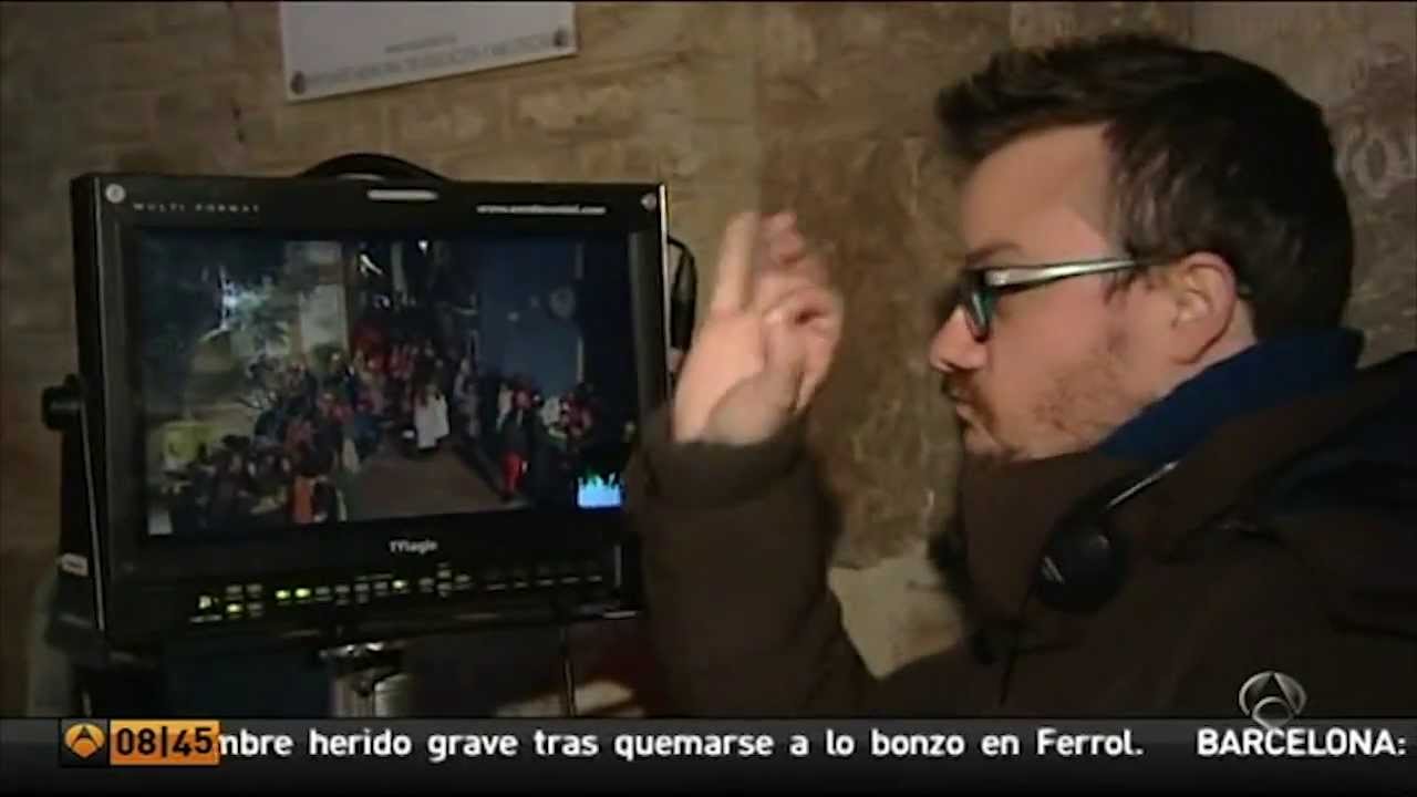 Rodaje de Justi&Cia en las noticias de A3