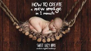 Newborn digital backdrop - how to use