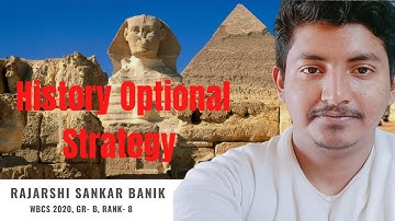 History Optional Strategy | DSP Rajarshi Sankar Banik | WBCS 2020