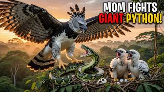 This Eagle Mother Fights Off a Giant Python | Harpy Eagle Full Life Cycle Wealth