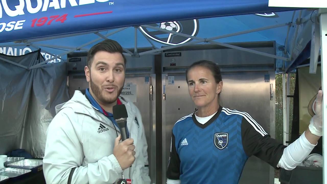 Brandi Chastain On PCA At San Jose Earthquakes Game YouTube Brandi chastain on pca at san jose earthquakes game youtube
