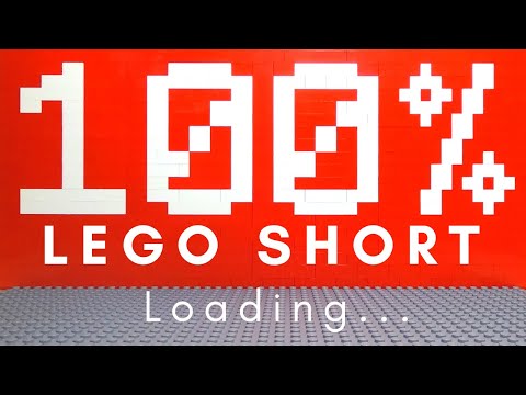 LEGO Short 100% || Stop Motion || Loading.... 100% | Pixel Art | 8 Bit