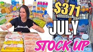 I Spent $371 on Groceries! July Costco, Sams Club & Aldi Haul
