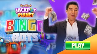 Chasing BINGO in Bingo Bots with Mario Lopez in Hard Rock Jackpot Planet screenshot 2