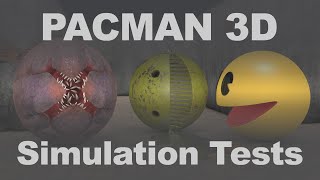 PACMAN 3D – Soft-Body Form Dynamics & Procedural Motion Test | C4D screenshot 3