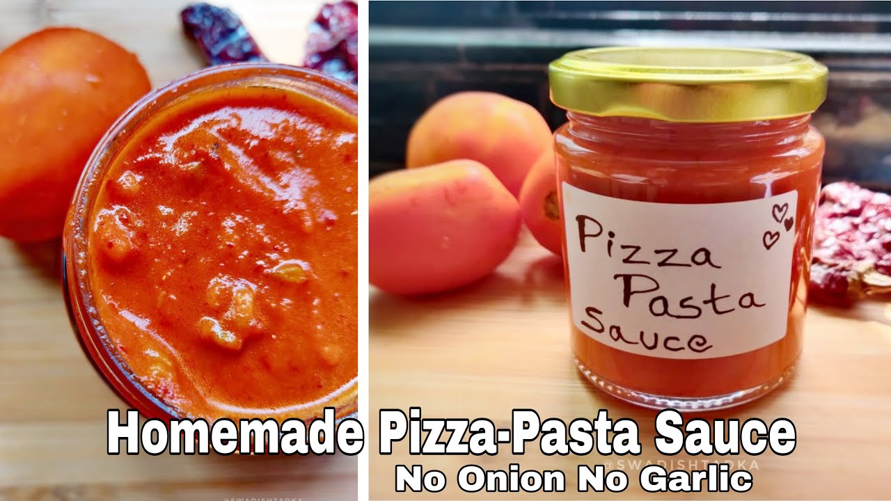 Homemade Pizza Pasta Sauce Recipe No Onion No Garlic पिज़्ज़ा