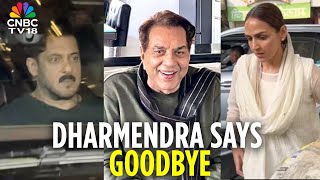 Dharmendra Death News Amitabh Bachchan, Aamir Khan, Salman Khan Attend Funeral Hema Malini N18V