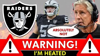 ⚠️ WARNING I’M HEATED! Raiders News That Will Scare You | Pete Carroll Gets EMOTIONAL Regarding JPJ