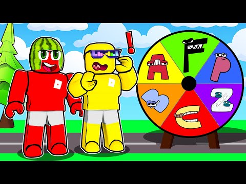 Brookhaven Hide And Seek SPIN THE ALPHABET LORE WHEEL