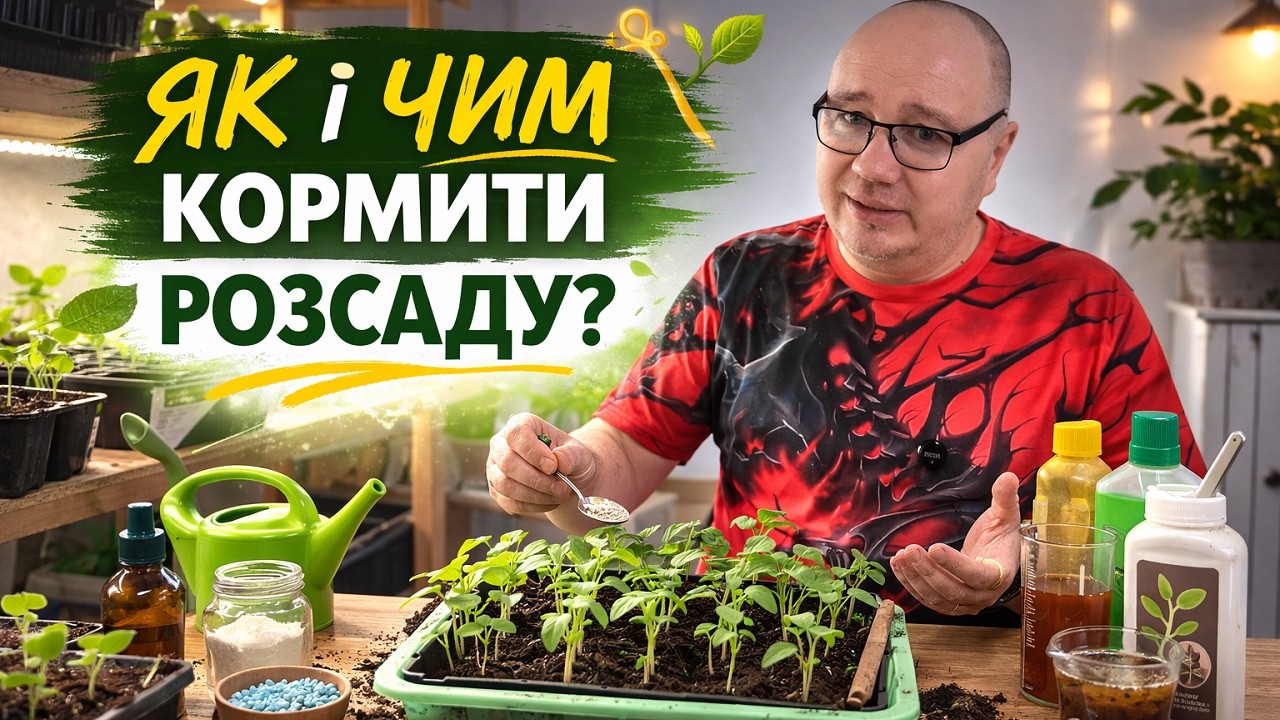 Підживлення розсади. Простий спосіб.