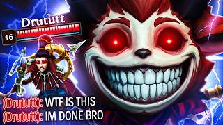 I MADE DRUTUTT LOSE HIS MIND VS MY TEEMO (HE WENT AFK)