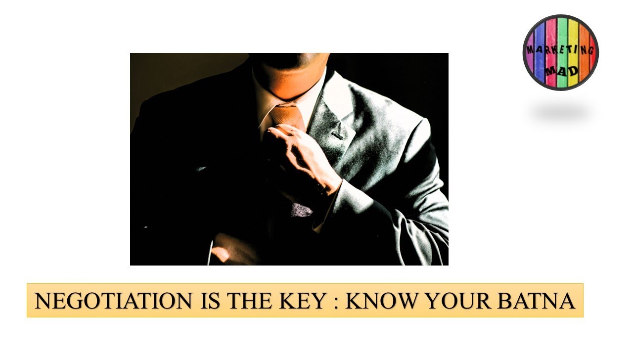 How to Negotiate : Batna Analysis in Hindi/English (video lesson)